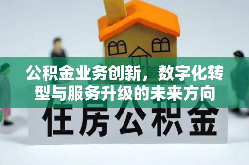 达坂城公积金业务创新，数字化转型与服务升级的未来方向